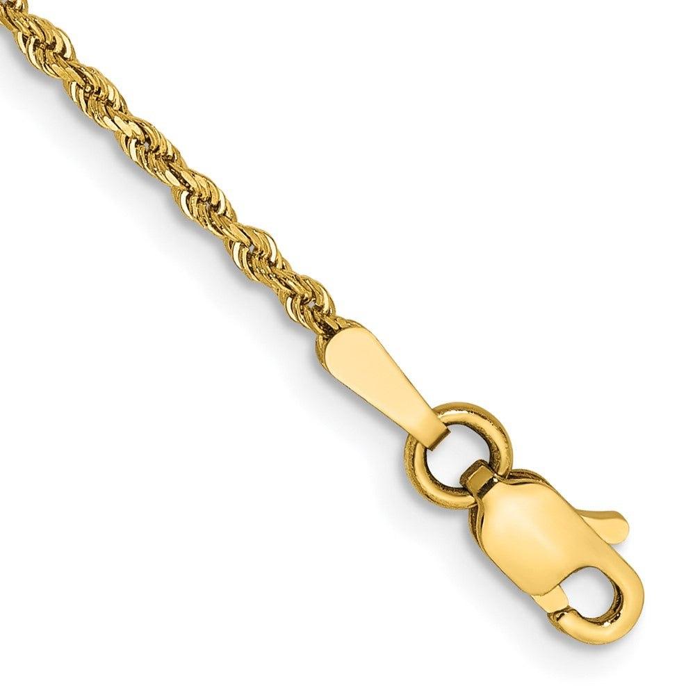Chaîne corde diamantée 14k 1,5 mm