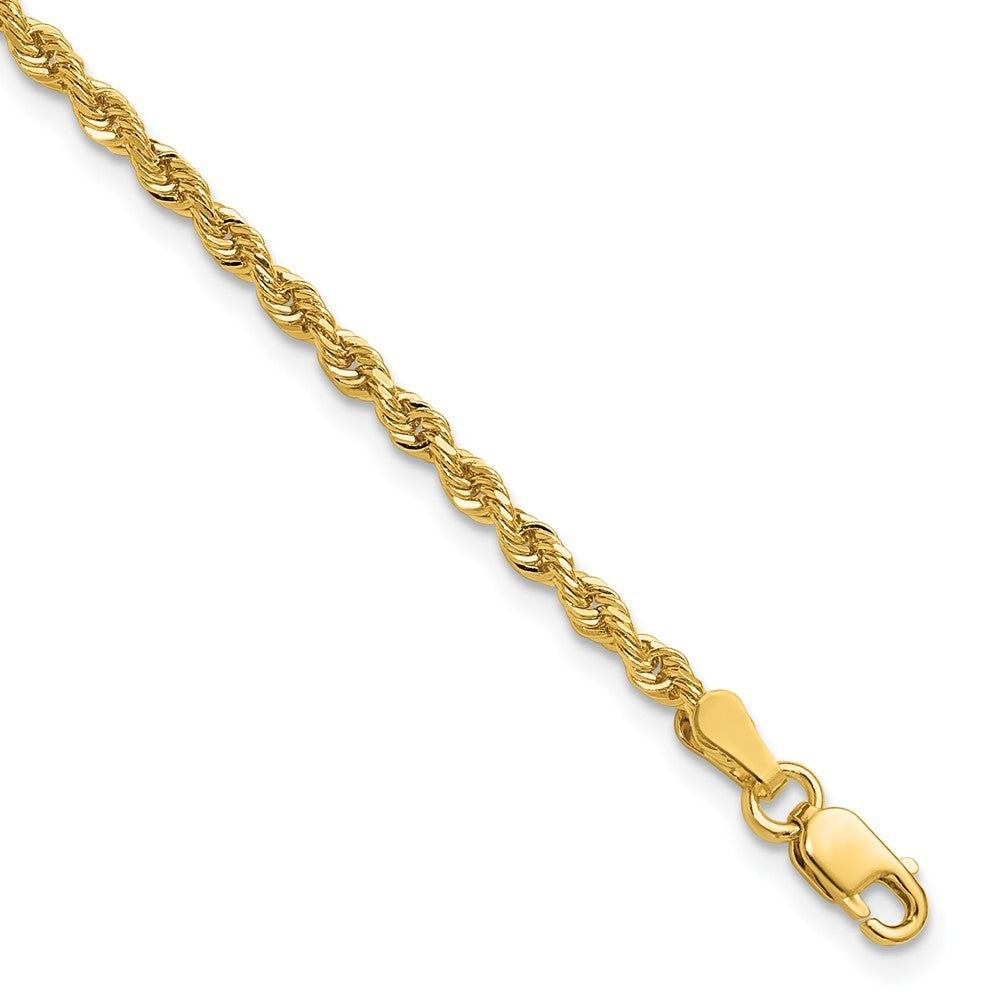 Chaîne corde diamantée 14k 2,25 mm