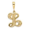Pendentif initiale L en or 10k