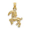 Pendentif zodiaque Capricorne 3D 10k