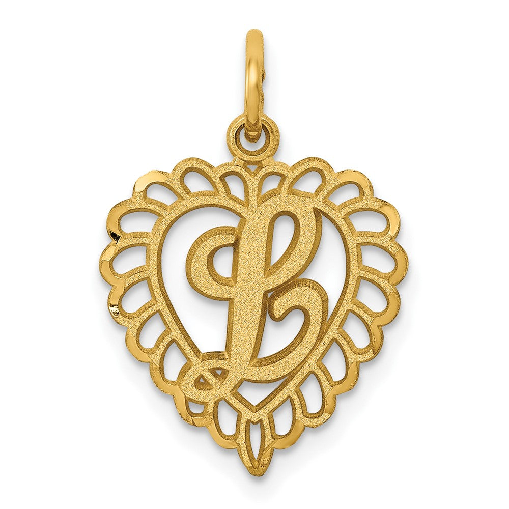 Pendentif lettre L en or 10k
