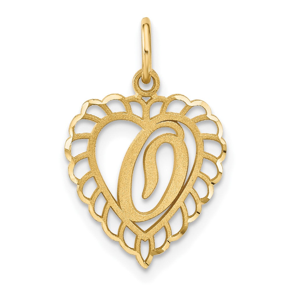 Charm initiale O en or 10k
