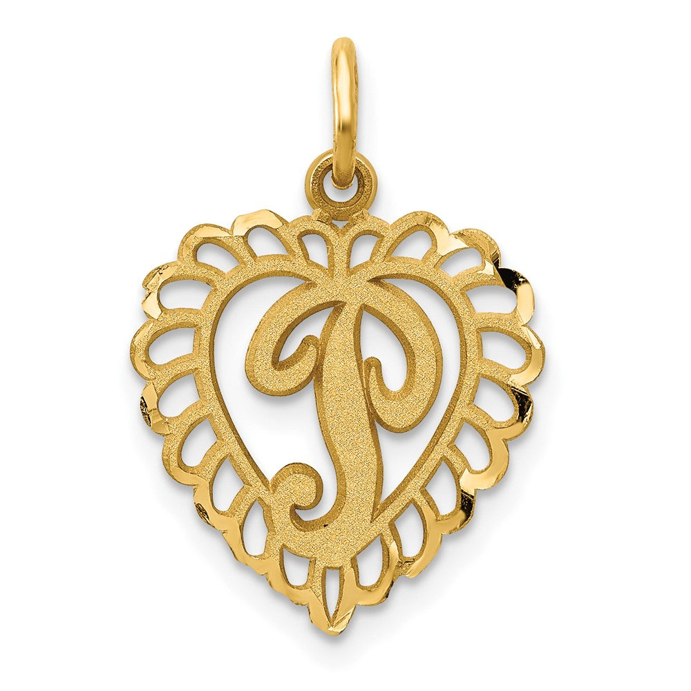Breloque initiale P en or 10 carats
