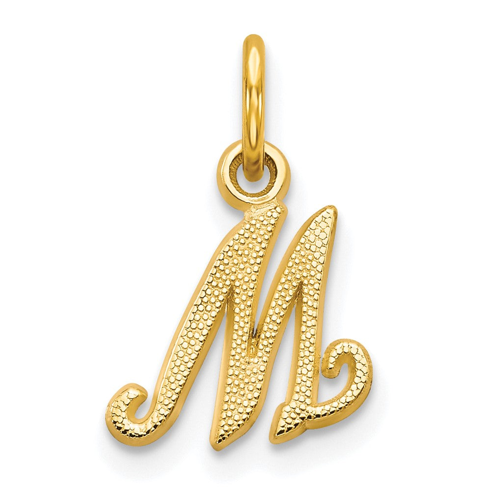 Breloque M initiale 10 carats