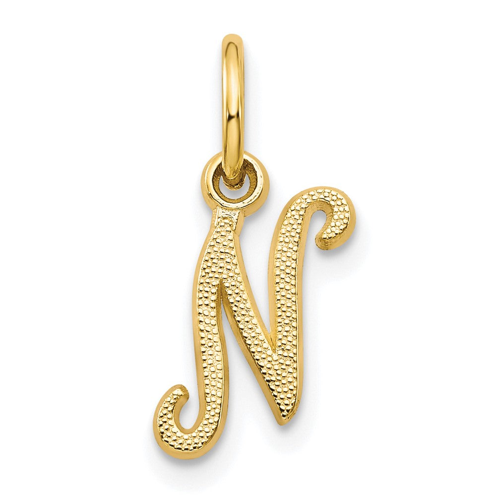 Collier initiale N en or 10 carats