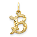 Breloque initiale B en or 10k