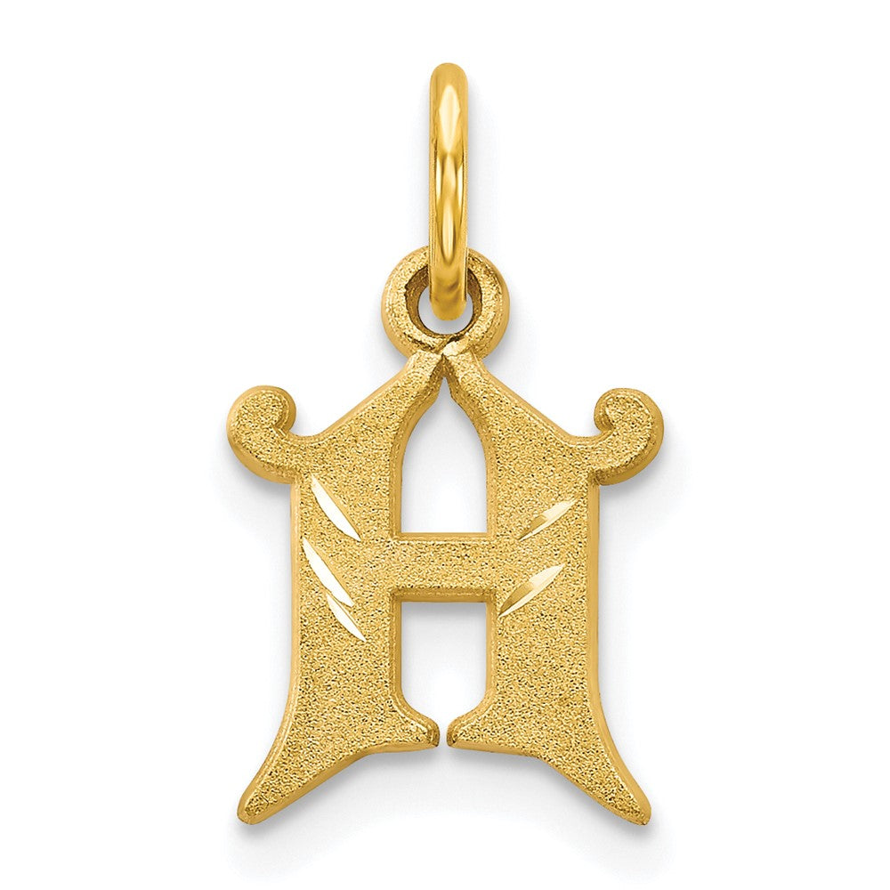 Breloque initiale H en or 10 carats