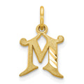 Pendentif initiale M en or 10 carats