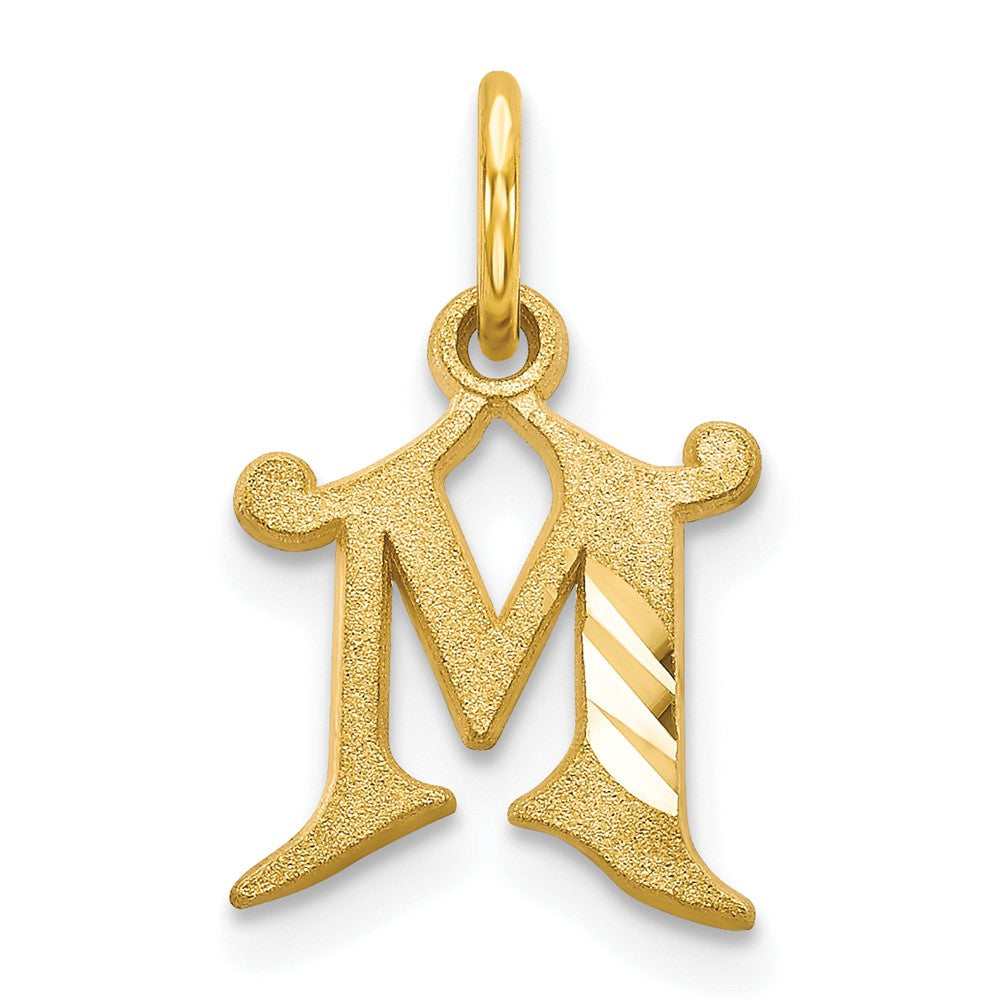 Pendentif initiale M en or 10 carats