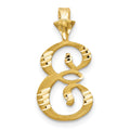 Pendentif initiale E en or 10k