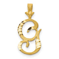 Pendentif initiale G en or 10 carats