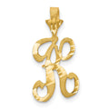 Pendentif initiale K en or 10k