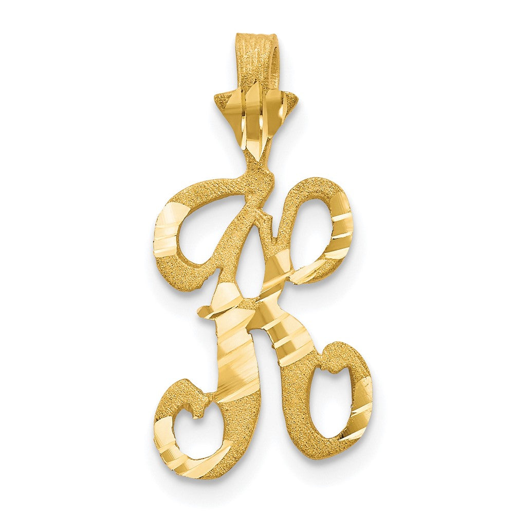 Pendentif initiale K en or 10k