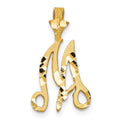 Pendentif lettre M en or 10 carats