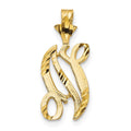 Pendentif initiale N en or 10 carats