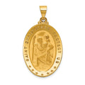 Pendentif médaille de saint Christophe en or 18 carats