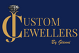 Logo of Custom Jewellers by Gianni on a blue background