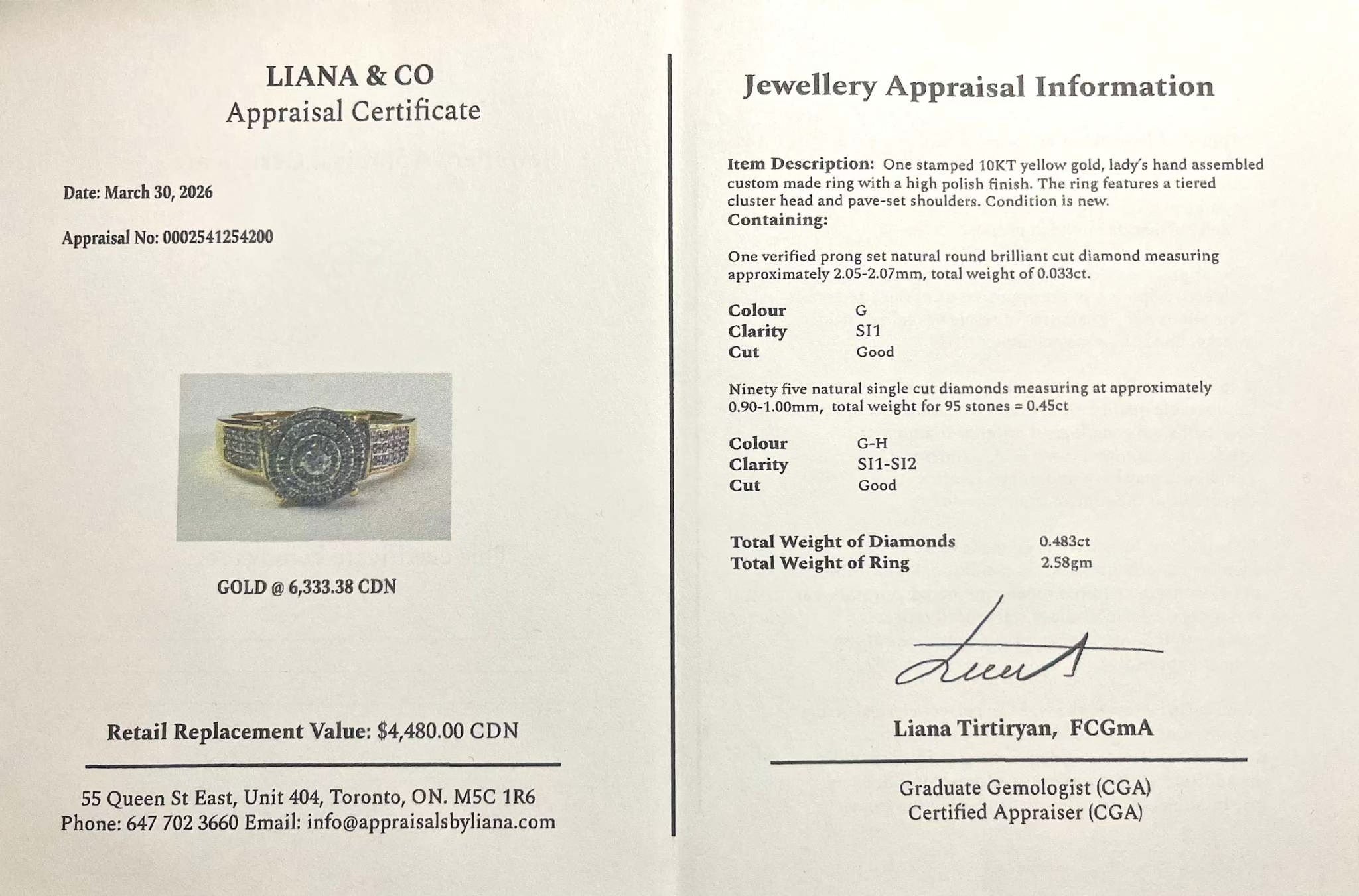 Hand Assembled Diamond Custom Cluster Ring