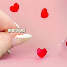 14k yellow and white gold ring with five diamonds