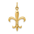 14k Hollow Fleur De Lis Charm