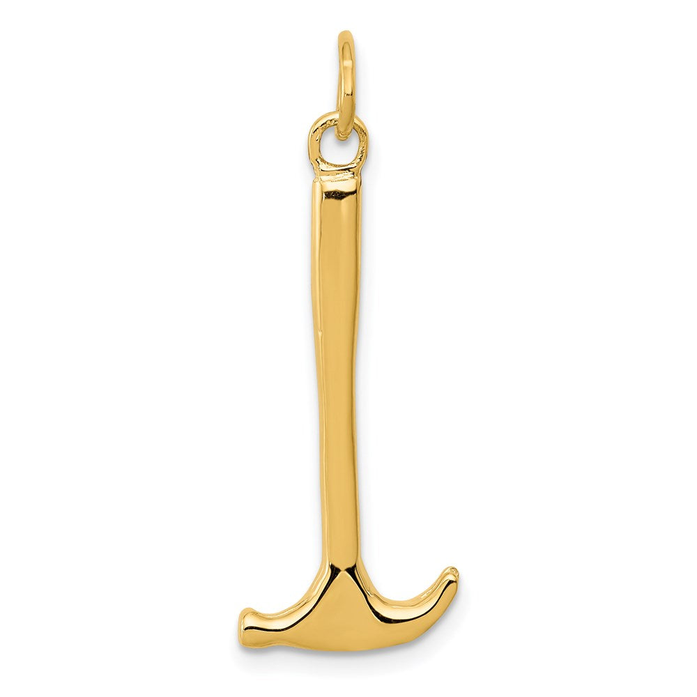 Pendentif marteau 3D en or 14 carats