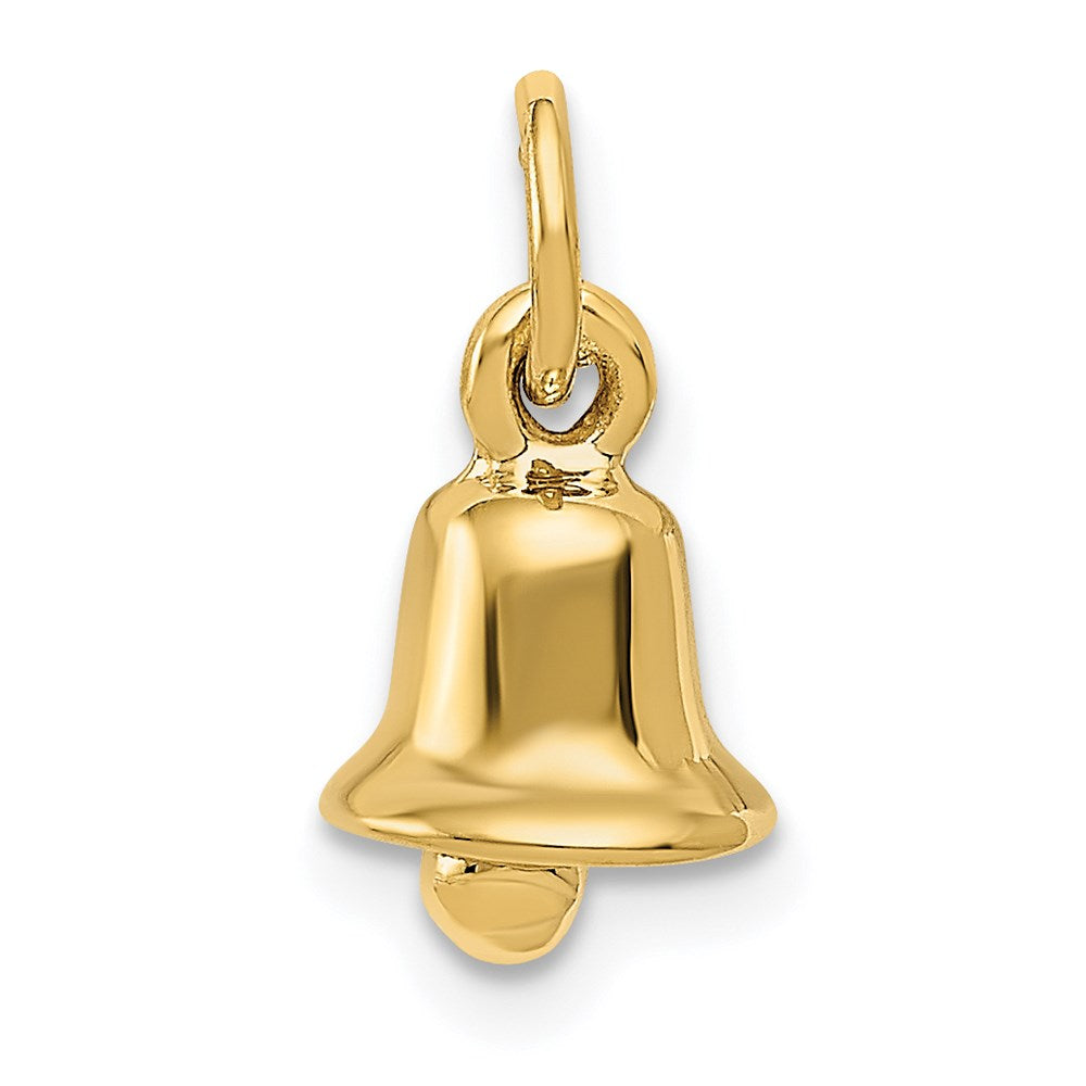 Breloque cloche de mariage 3D en or 14 carats