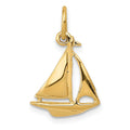 Pendentif de voilier en 3D en or 14 carats