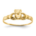 14k Child's Polished Claddagh Ring