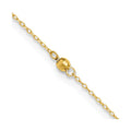 14k Mirror Beads Anklet, 9 in with 1 in Extender