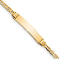 Bracelet gourmette maille marine 14k pour enfant