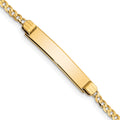 Gourmette d'identification pour enfant en or 14k