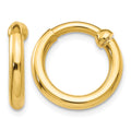 Boucles d'oreilles créoles 14k sans perçage
