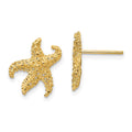 Boucles d'oreilles étoile de mer 14k