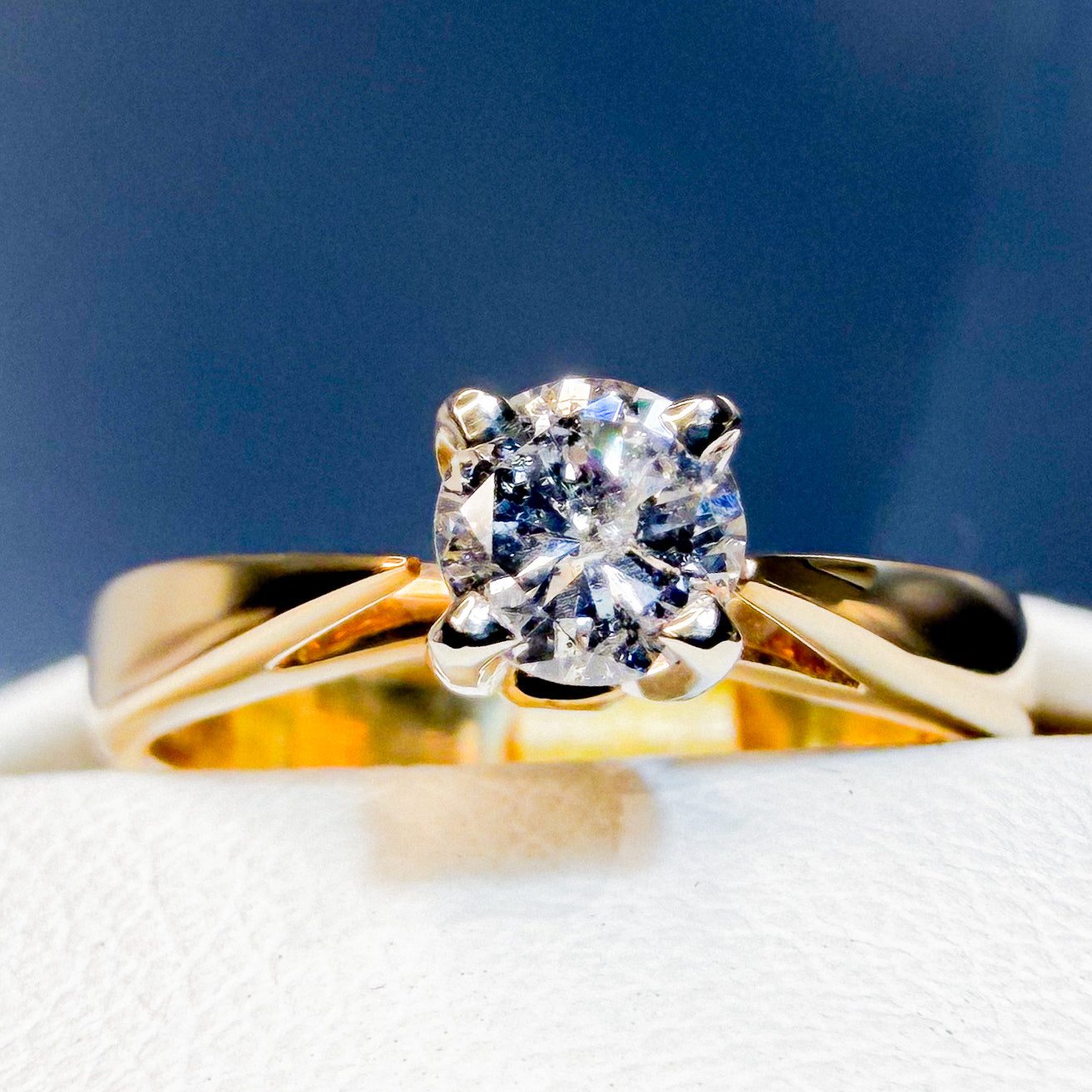 Simply Classic Engagement Ring with a Twist | Custom Jewellers by Gianni
