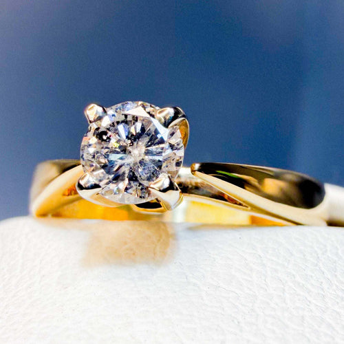 Simply Classic Engagement Ring with a Twist