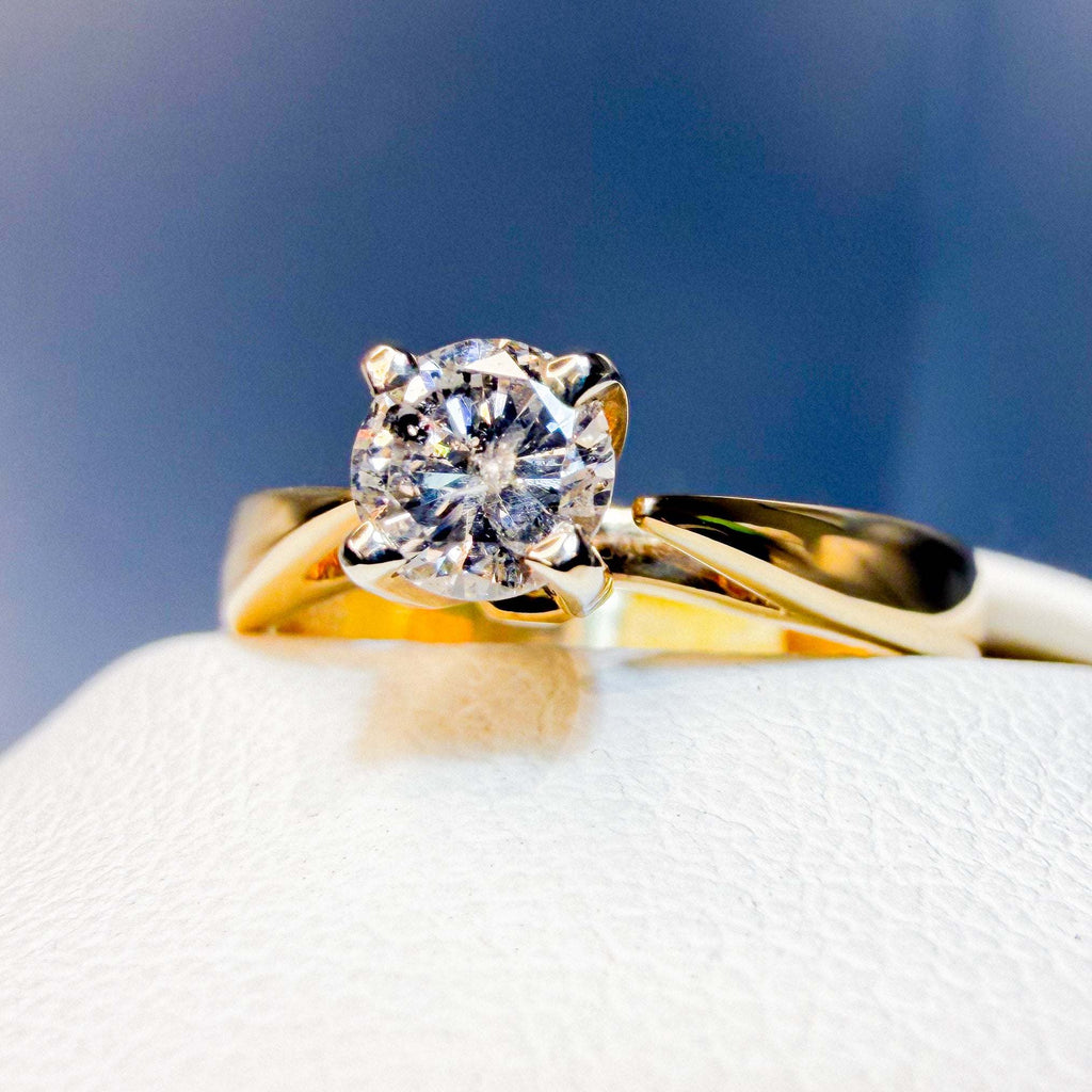 Simply Classic Engagement Ring with a Twist | Custom Jewellers by Gianni
