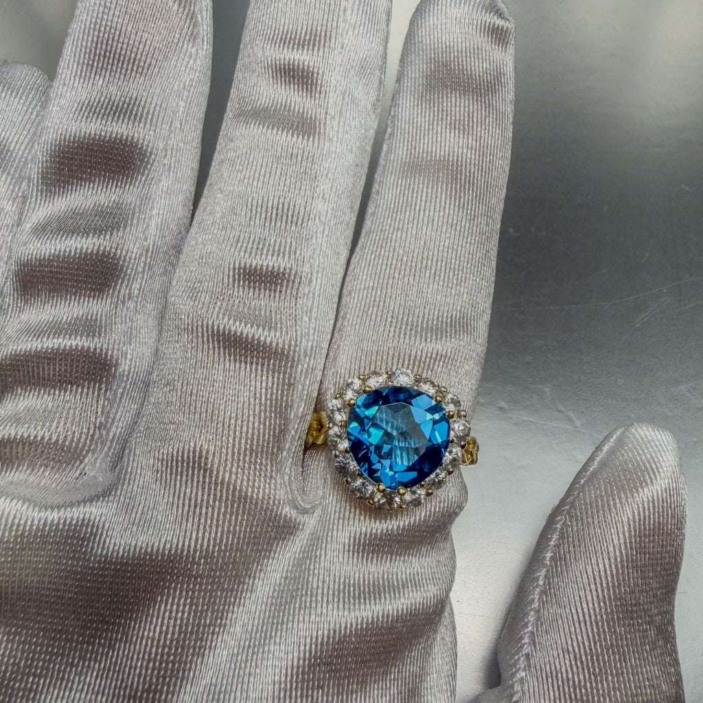 14k Yellow Gold Hand-Finished Cocktail Ring