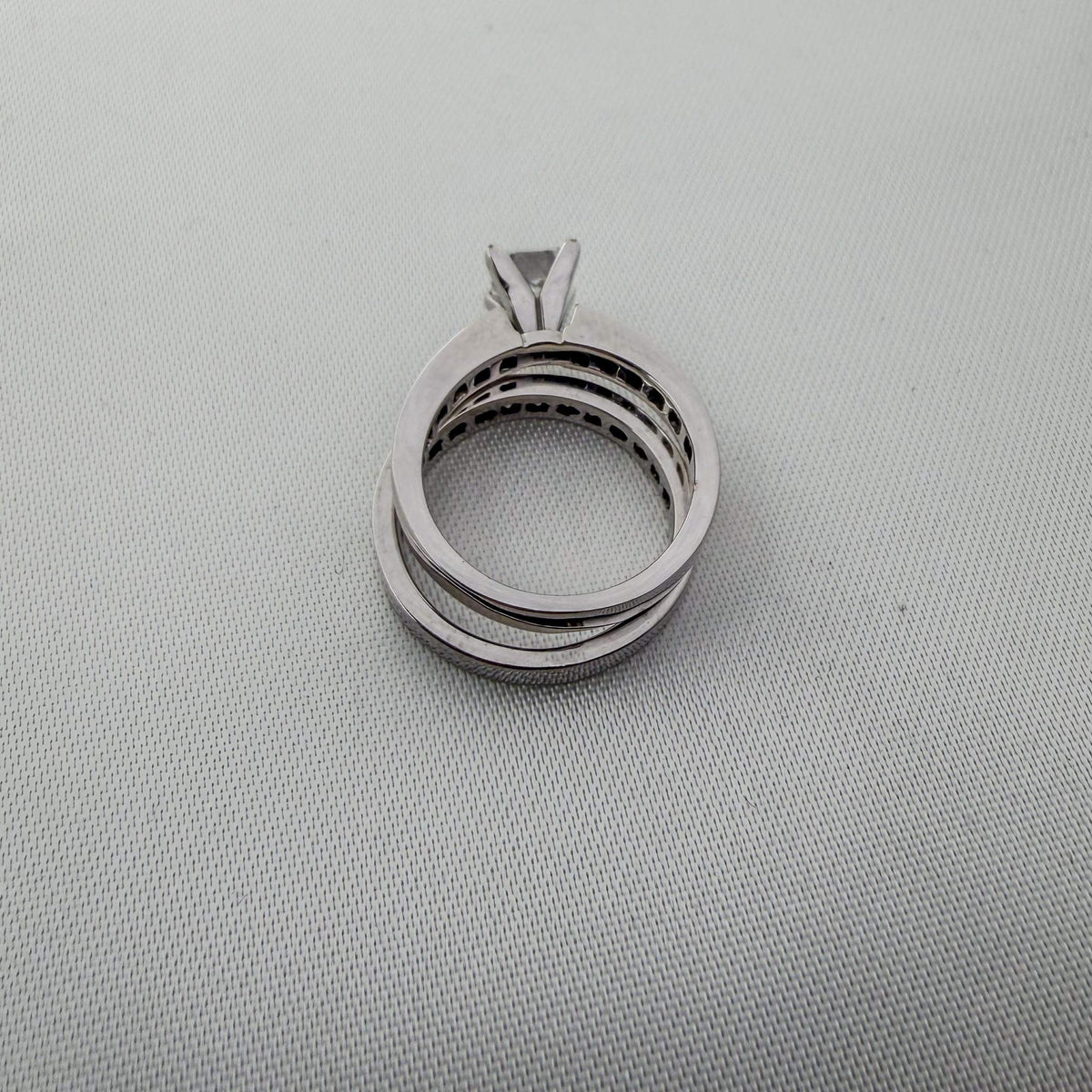 18k White Gold Bridal Rings