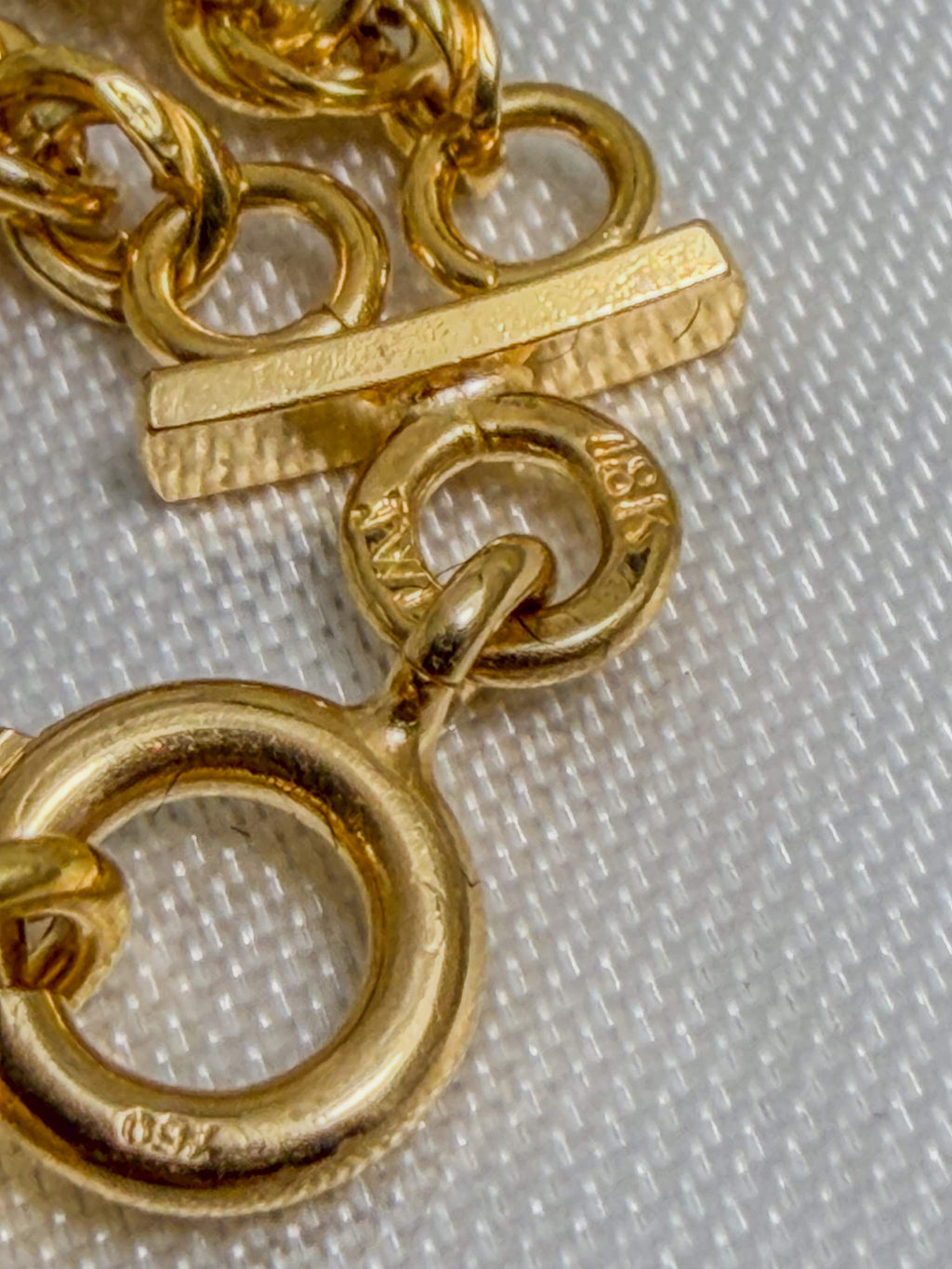 18k Double Strand Rope Chain Bracelet