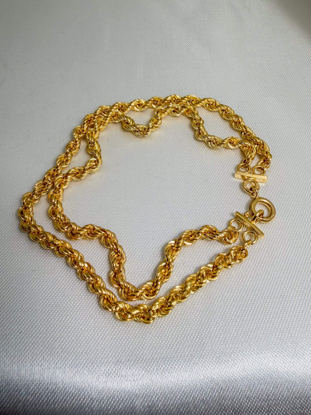 18k Double Strand Rope Chain Bracelet