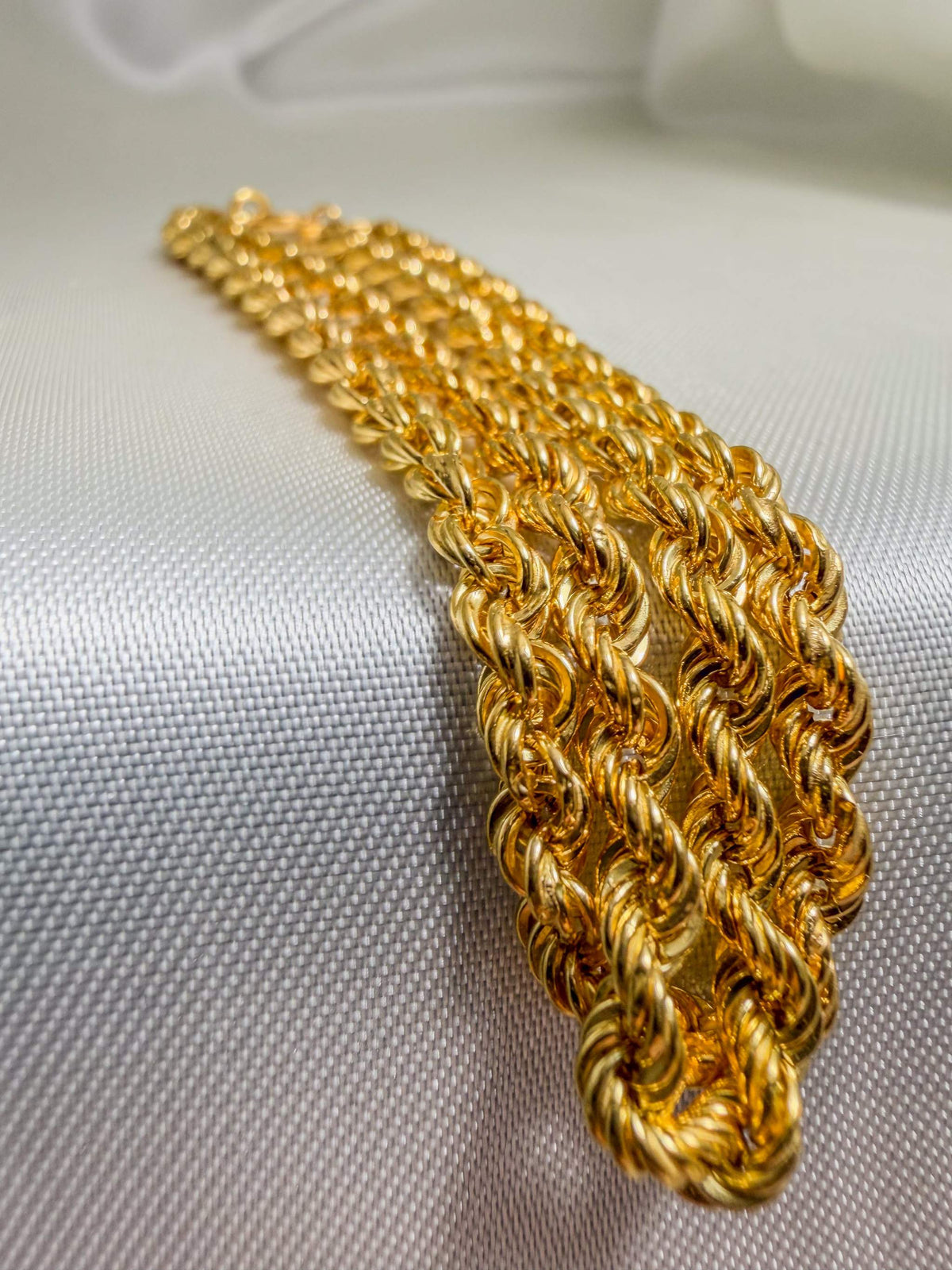 18k Double Strand Rope Chain Bracelet