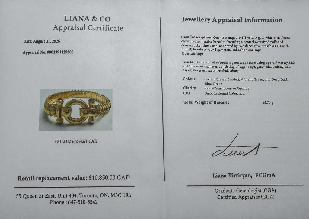Insane Custom 14kt Made in Italy Bracelet