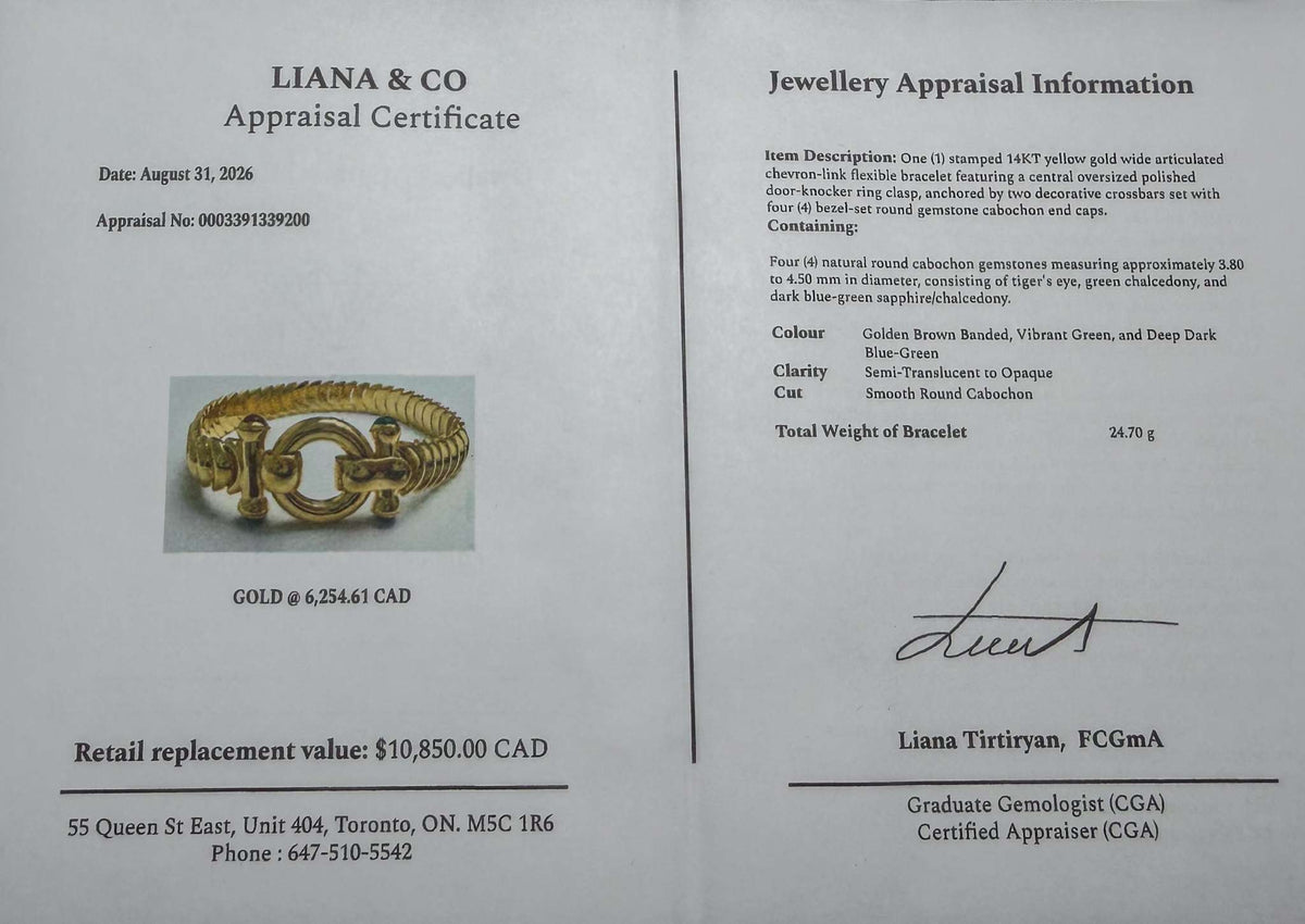 Insane Custom 14kt Made in Italy Bracelet