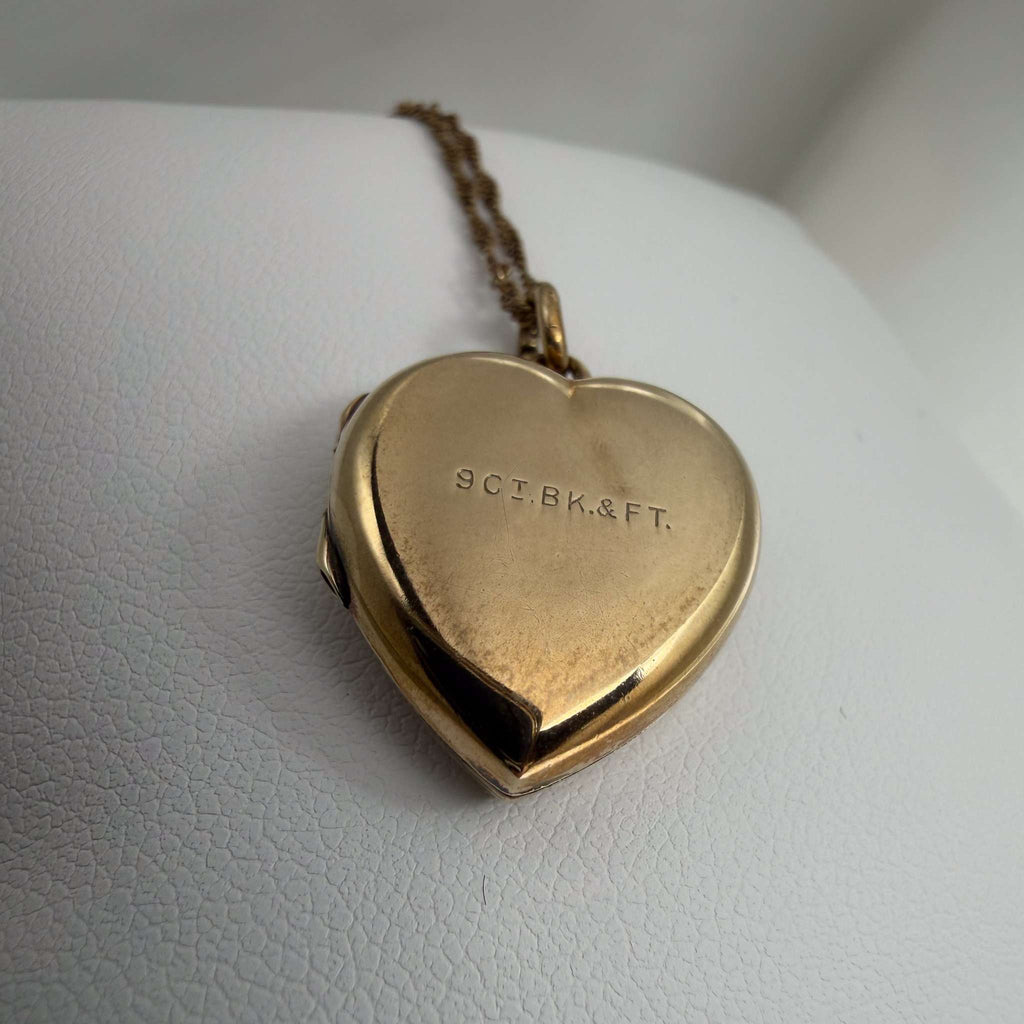Vintage Heart Locket and Chain