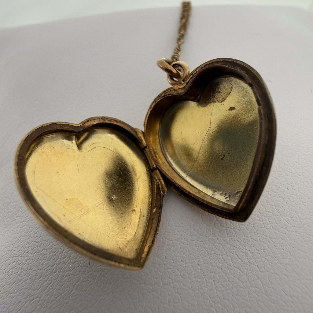 Vintage Heart Locket and Chain