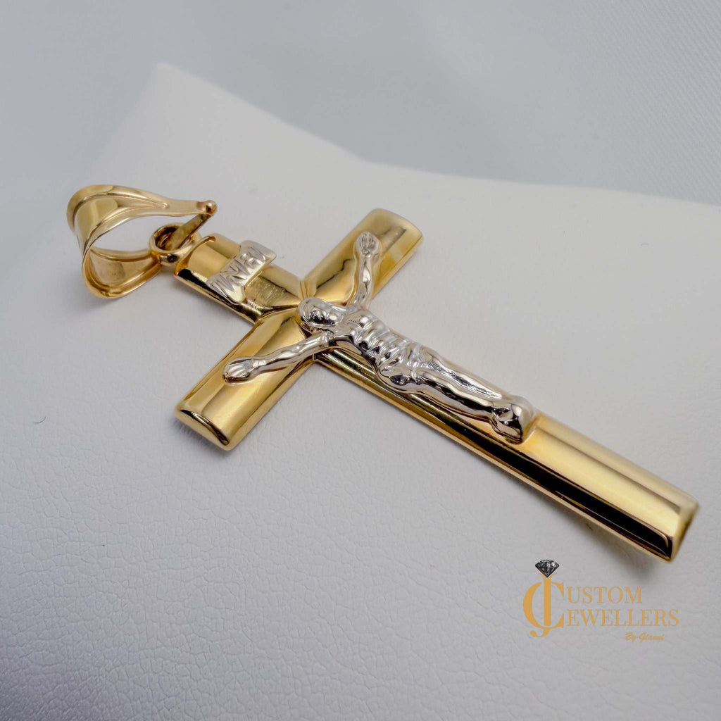 10k Gold INRI Jesus on the Cross Pendant | Custom Jewellers by Gianni