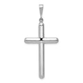Pendentif croix en or blanc 10k