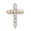 Collier croix en diamant 14 carats 18 pouces