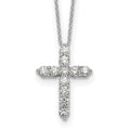 Collier croix en diamant 14k 18 pouces