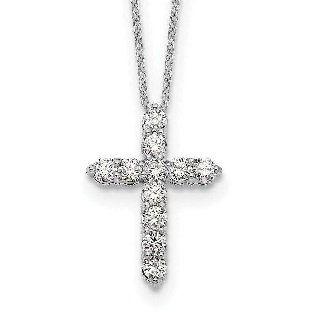 Collier croix en diamant 14k 18 pouces